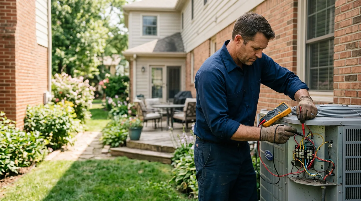 HVAC technician working near Ridgecrest, CA